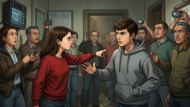 Forced Revelation from "I'm the Werewolf in my Class". Forced Revelation Discovery by Witness Mia identifies Sebastian Wolfe and demands to know what he has hidden.