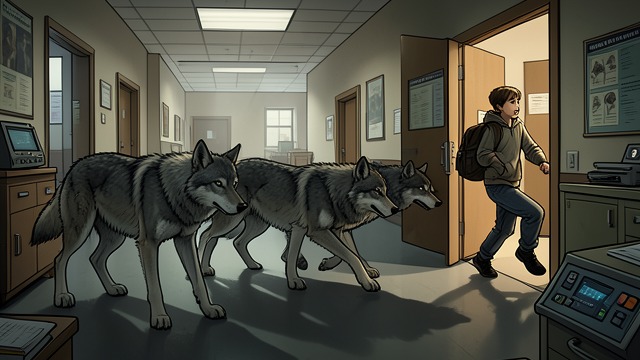 School Breach from "I'm the Werewolf in my Class". School Breach Safe Zone Broken The rogues reach Crescent Hill High, violating the boundary between pack conflict and student life.