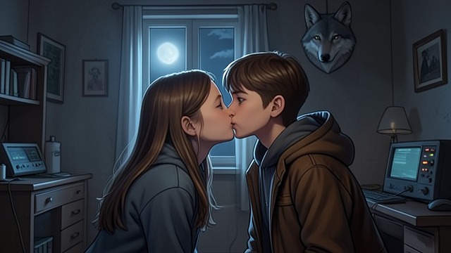 Romantic Revelation from "I'm the Werewolf in my Class". Romantic Revelation First Kiss Mia kisses Sebastian Wolfe after learning the truth and surviving the battle.