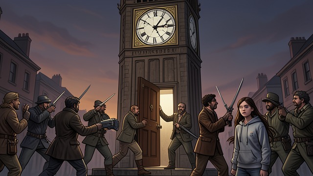 Tower Encirclement from "I'm the Werewolf in my Class". Tower Encirclement Converging Forces The pack reaches Crescent Hill Clock Tower just as the rogues prepare their assault.
