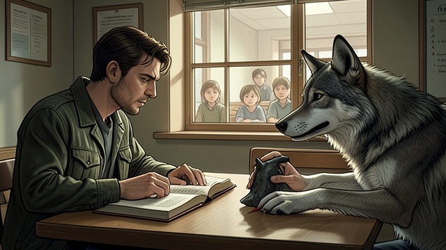 Human-Wolf Dialogue from "I'm the Werewolf in my Class". Human-Wolf Dialogue Reframed Self Lily Chen argues that Sebastian Wolfe should work with the wolf.
