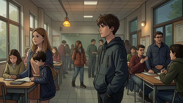 Lunch Confrontation from "I'm the Werewolf in my Class". Lunch Confrontation Demand for Honesty Alex corners Sebastian Wolfe and rejects his claim that nothing is wrong.