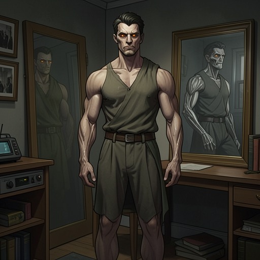 Sebastian’s Physical Fate from "I'm the Werewolf in my Class". This flow traces Sebastian Wolfe’s changing body from involuntary symptoms to controlled hybrid power.