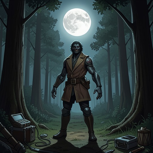 The Full Moon Threshold from "I'm the Werewolf in my Class". This flow uses the moon’s recurring presence to mark Sebastian Wolfe’s movement through fear, compulsion, and mastery.