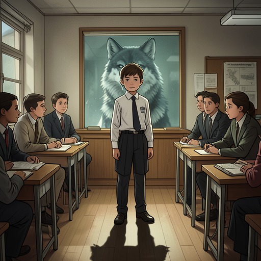 Sebastian’s Double Life from "I'm the Werewolf in my Class". This flow traces Sebastian Wolfe’s struggle to preserve school normality while serving a hidden pack.