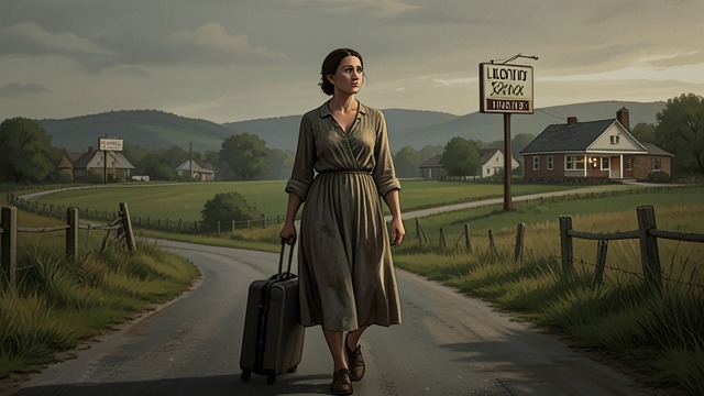 A New Town from "Lost and Found". A New Town Distance as recovery Eve relocates from New York to Hope Creek and takes a job at Cowboys n’ Cuts Restaurant.