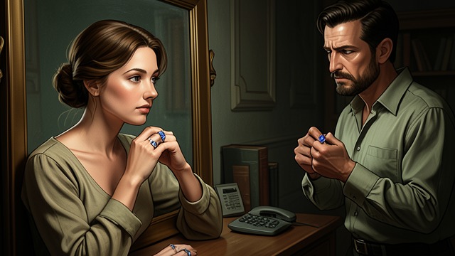 The Ring Revealed from "Lost and Found". The Ring Revealed A prop with consequences Ransom shows Bethany a sapphire ring he has kept and explains that she cannot keep it.
