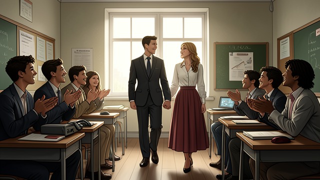 A Real Beginning from "Lost and Found". A Real Beginning The performance pays off Ransom’s public proposal persuades Bethany’s classmates that their engagement is real, while Bethany’s pleasure in…