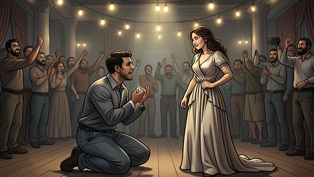 The Engagement Performance from "Lost and Found". The Engagement Performance A dramatic answer Ransom stages a public proposal during the dance, using a song and a ring to make the moment appear spontaneous.