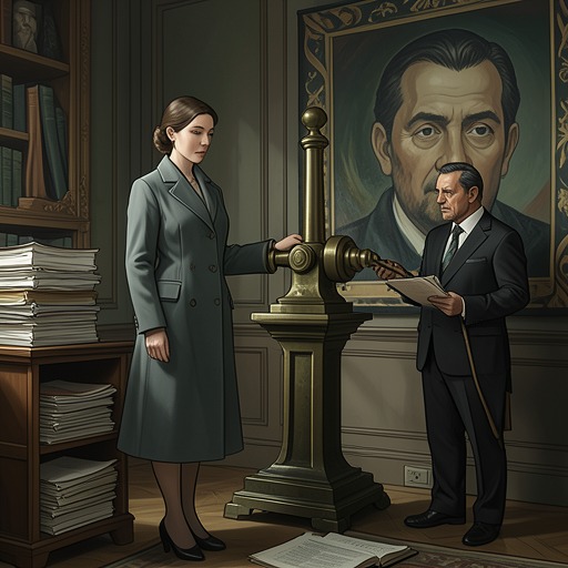 The Agency’s Confidential Boundary from "Lost and Found". Bethany’s access to adoption records creates an ethical conflict between personal loyalty, professional duty, and Ransom’s search for his origins.