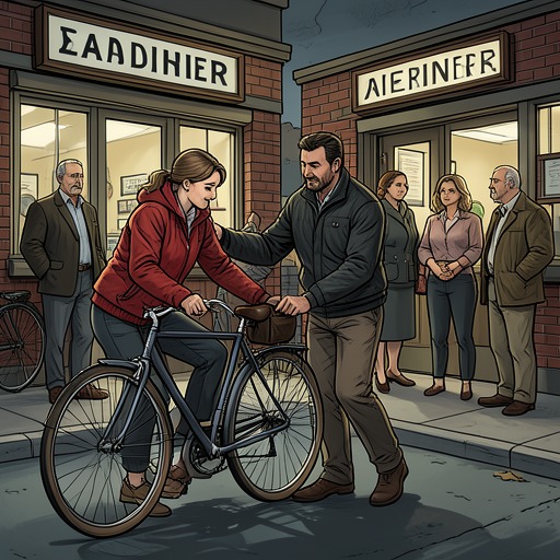 The Small-Town Encounter from "Lost and Found". Eve’s first contact with Joshua turns an accident into a chain of invitations that places her within reach of a new community and relationship.