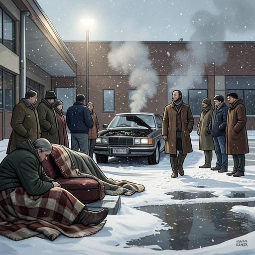 The Snowbound Schedule from "Lost and Found". The blizzard rearranges the reunion, forcing Bethany and Ransom to sustain their public roles while their private closeness grows.