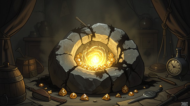 Golden Core Theft from "Rock Falls, Everyone Dies". Golden Core Theft Treasure as Fuel The stone absorbs Dragon’s hoard and forms a Golden Core. Cultivation offers power through possession rather than combat.