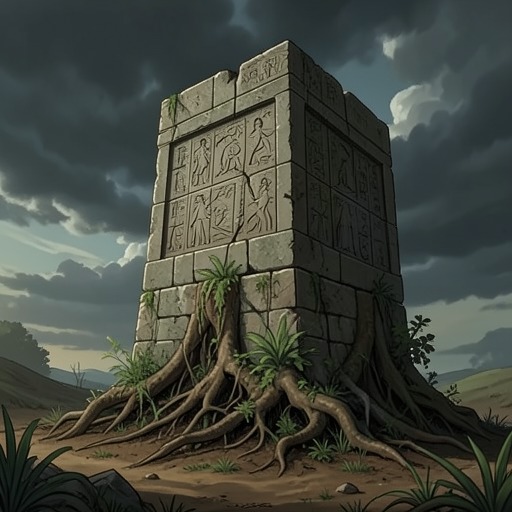 The Rebirth of Planet Dirt from "Rock Falls, Everyone Dies". This flow traces the destruction, fusion, and re-creation of Planet Dirt as the setting changes from fantasy world to living artwork.