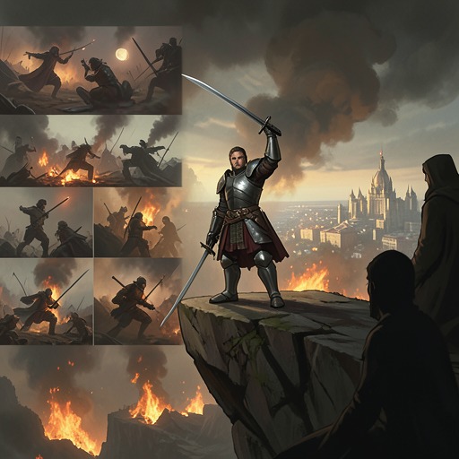 Jerome’s Borrowed Glory from "Rock Falls, Everyone Dies". This flow traces Jerome Smith’s heroic career and the irony that his victories depend on forces he never recognizes.