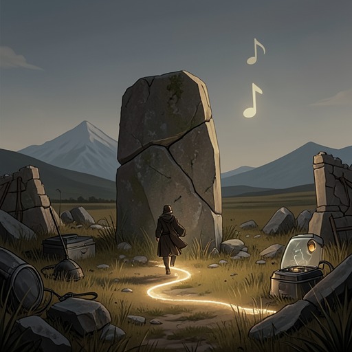 The Cycles of Heroes and Demons from "Rock Falls, Everyone Dies". This flow traces the recurring heroic framework that the stone repeatedly interrupts, outlives, and eventually recreates.