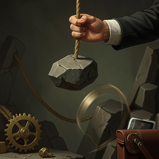 The Reversal of Gravity from "Rock Falls, Everyone Dies". This flow traces gravity from an invisible constraint to a mastered creative force and finally to the mechanism that defeats the protagonist’s first quest.