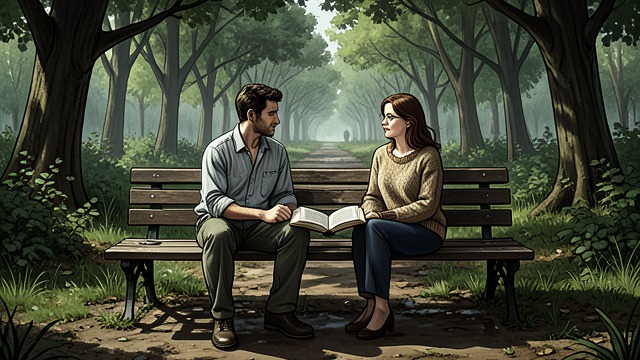 The Library Encounter from "'Salem's Lot: A Novel". The Library Encounter Ben meets Susan in the town park after discovering her reading one of his novels.
