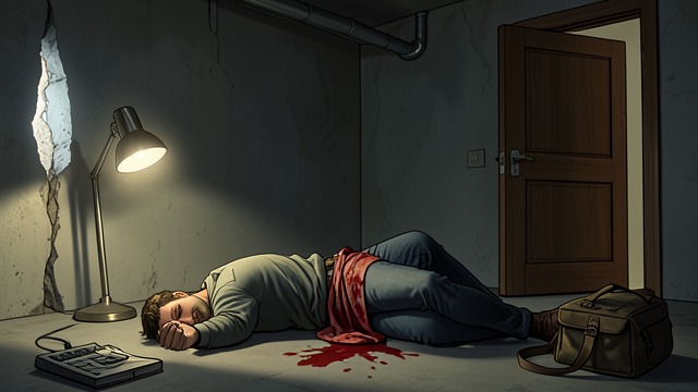 The Basement Death from "'Salem's Lot: A Novel". The Basement Death Jimmy returns to Eva Miller’s basement and falls into Barlow’s stair and knife trap.