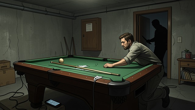 The Pool Table Memory from "'Salem's Lot: A Novel". The Pool Table Memory Jimmy connects blue chalk to Eva Miller’s unused pool table and recalls the boardinghouse basement.