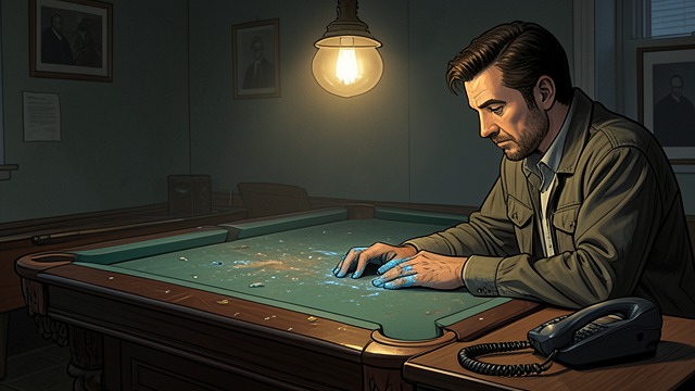 The Blue Chalk Clue from "'Salem's Lot: A Novel". The Blue Chalk Clue Mark remembers blue chalk on Barlow’s fingers after the attack on the Petrie family.