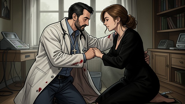 The Mortuary Bite from "'Salem's Lot: A Novel". The Mortuary Bite Jimmy fights Marjorie Glick and is bitten while trying to restrain her.