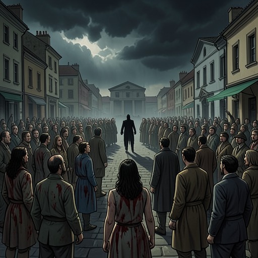 The Deaths of the Townspeople from "'Salem's Lot: A Novel". This flow traces how ordinary residents reveal the vampire epidemic through private corruption, violence, and disappearance.