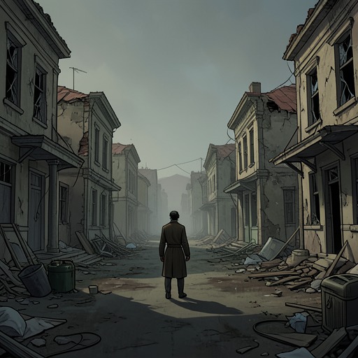 The Town’s Vampiric Collapse from "'Salem's Lot: A Novel". This flow follows Jerusalem’s Lot from ordinary communal life through hidden infection, mass conversion, and post-disaster abandonment.