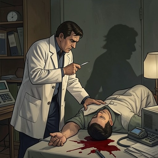 Jimmy Cody’s Medical Ethics from "'Salem's Lot: A Novel". This flow traces Jimmy Cody’s struggle to reconcile healing, empirical medicine, and the necessity of killing the Undead.