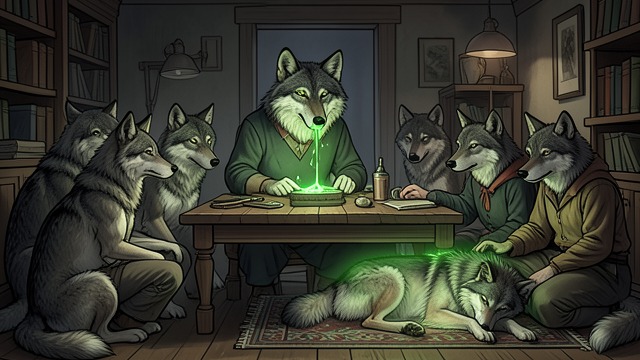 The Antidote from "Broken Rejected Mate". The Antidote Preparation under pressure Noah works for hours to prepare a remedy from the lichen clue. The pack waits outside, unable to force the outcome.