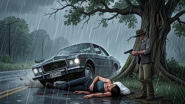 The First Highway Crash from "Broken Rejected Mate". The First Highway Crash Impact The hunter rams their car and sends it into a tree.
