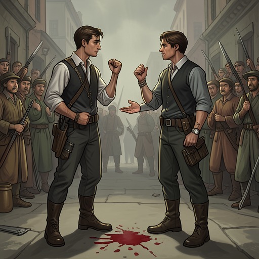 The Twin Brotherhood’s Breaking Point from "Broken Rejected Mate". This flow follows Andrew and Anthony’s shared identity through rivalry, loyalty, and Andrew’s fatal sacrifice.