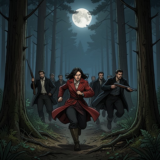 The Hunter War from "Broken Rejected Mate". This flow traces the escalating conflict between Sierra’s emerging identity and the hunters employed to destroy or capture her.