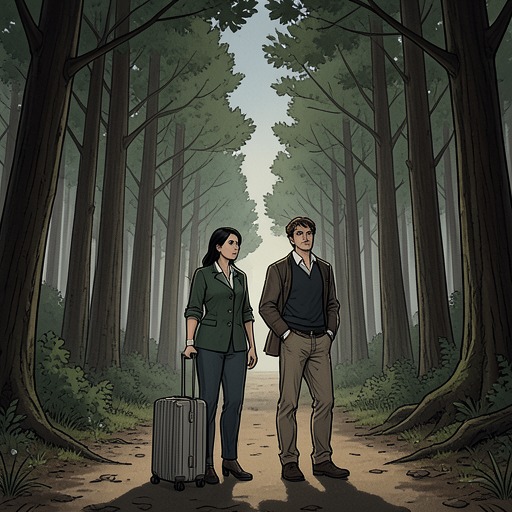 Leaving and Returning from "Broken Rejected Mate". This flow traces the couple’s attempt to escape the pack and their eventual decision to remain as leaders.