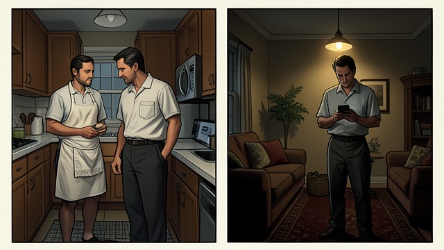 Separate Worlds from "The Short and Tragic Life of Robert Peace". Learning Compartmentalization Household divisions Robert moves between Jackie Peace’s domestic world and Robert “Skeet” Douglas’s social world.