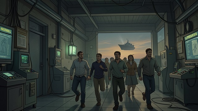 The QER Warning from "Gate Crashers". The QER Warning A Race Home Felix and Jacqueline Dorsett escape the transfer station and contact Eugene Graham through the QER.