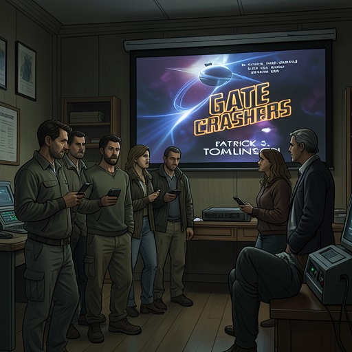 The Burden of First Contact from "Gate Crashers". This flow traces how the characters prepare for, misunderstand, and finally survive humanity’s first direct encounter with galactic society.