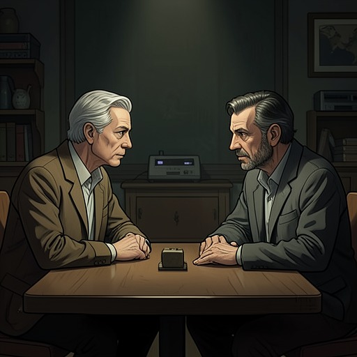 Eugene and Danielle from "Gate Crashers". This flow follows the political and intellectual bond between Eugene Graham and Danielle Fenton as they protect a fragile scientific project.