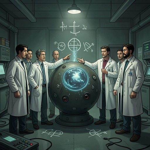 The Buoy Cult from "Gate Crashers". This flow traces Dr. Kiefer’s technicians from comic eccentricity into a genuine threat to Earth’s survival.