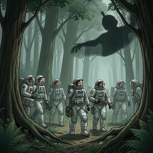 The Solonis B Expedition from "Gate Crashers". This flow traces the expedition’s shift from scientific survey to anthropological encounter and rescue mission.