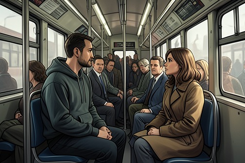 Brick and Janae Meet on the Bus from "I'm Still Here- What didn't kill me made me stronger and sharper". Brick and Janae Meet on the Bus brings together two strangers carrying danger and loss into the same journey.