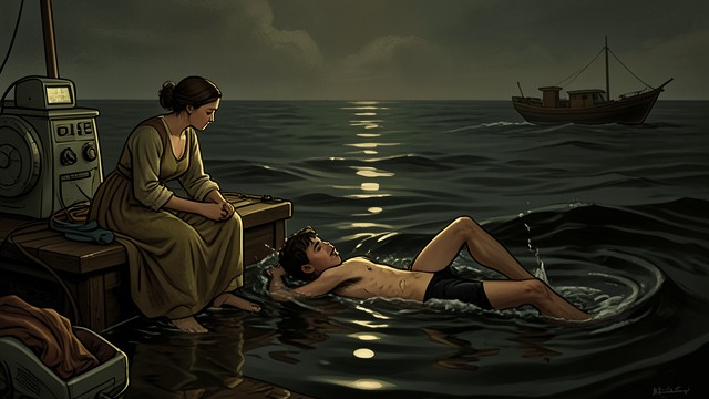 The Beach Rescue from "I'm Still Here- What didn't kill me made me stronger and sharper". The Beach Rescue An unexpected act Jensen saves Gloria’s daughter from drowning while Gloria watches, forcing their shared family connection into the open.