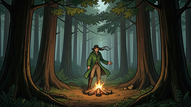 The Green Boundary from "The Calamitous Bob". The Green Boundary Viviane Saint-Lys sees living forest beyond the grey plains and understands that geography has divided death from ordinary society.