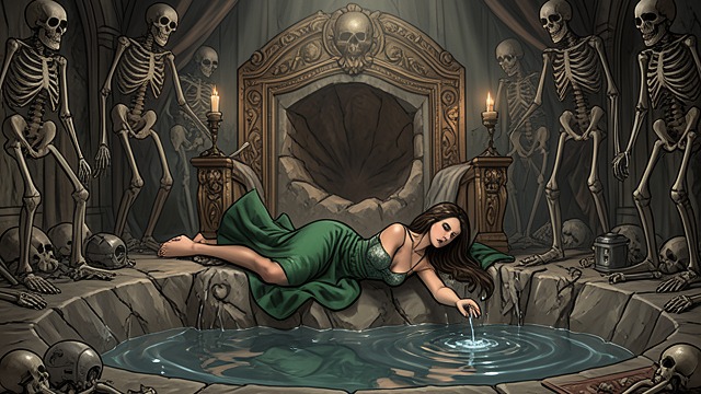 Harrak Awakening from "The Calamitous Bob". Harrak Awakening Viviane Saint-Lys awakens naked inside a dead imperial throne room, surrounded by skeletons and an immense crater.
