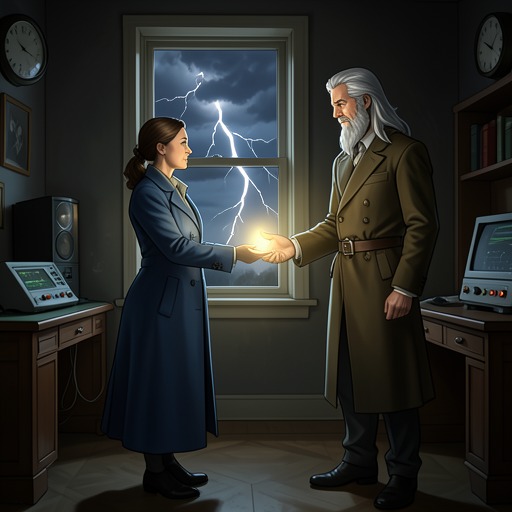 Solfis And Viviane from "The Calamitous Bob". This flow traces the intimate partnership between Viviane Saint-Lys and Solfis as it develops from utility into mutual recognition and ideological tension.