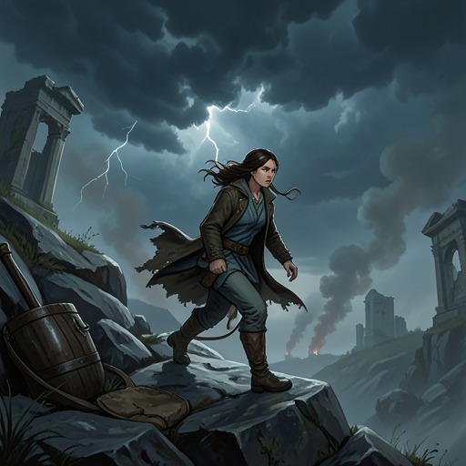 Viviane’s Survival Ascent from "The Calamitous Bob". This flow traces Viviane Saint-Lys’s transformation from a stranded outlander into a capable black-aligned survivor who can shape her own future.