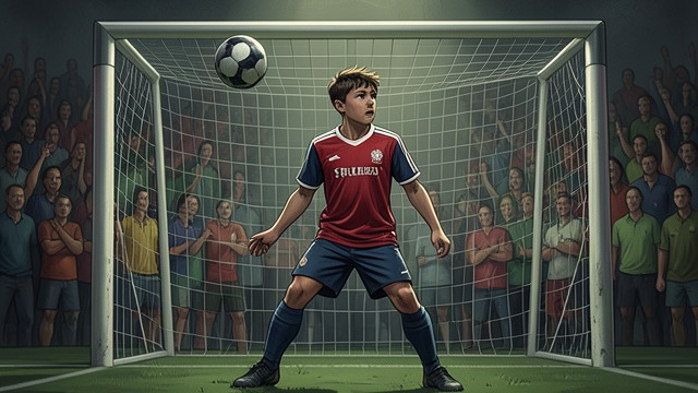 The Cannon’s Contribution from "Kevin the Star Striker". The Cannon’s Contribution Trusting the Formation Alex accepts the goalkeeper and field roles assigned by the team rather than seeking a solo demonstration.