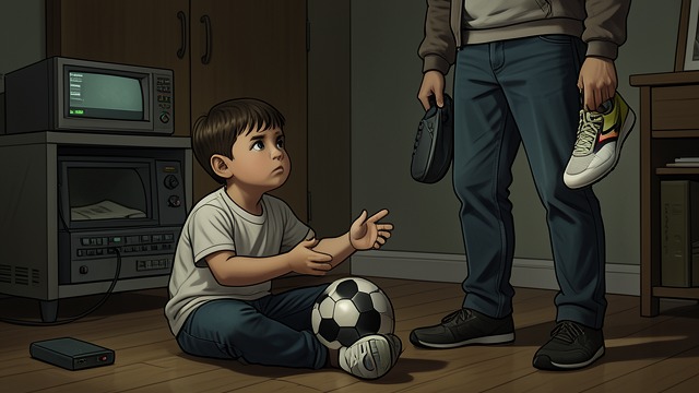 Punishment at Home from "Kevin the Star Striker". Punishment at Home Consequences Arrive Parents ground players, ban soccer, deflate balls, and remove equipment after the houses are damaged.