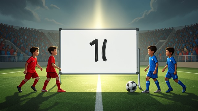 The Ten-Goal Demand from "Kevin the Star Striker". The Ten-Goal Demand Mickey Chooses the Terms The challenged team announces that play will continue until one side scores ten goals.