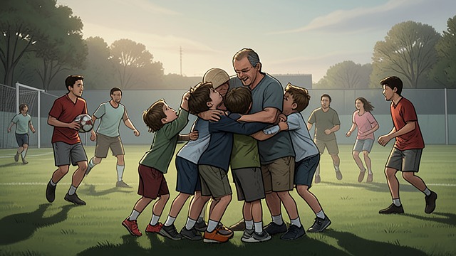 The First Circle from "Kevin the Star Striker". The First Circle Success Shared The children defeat Sox through collective passing rather than individual tricks.